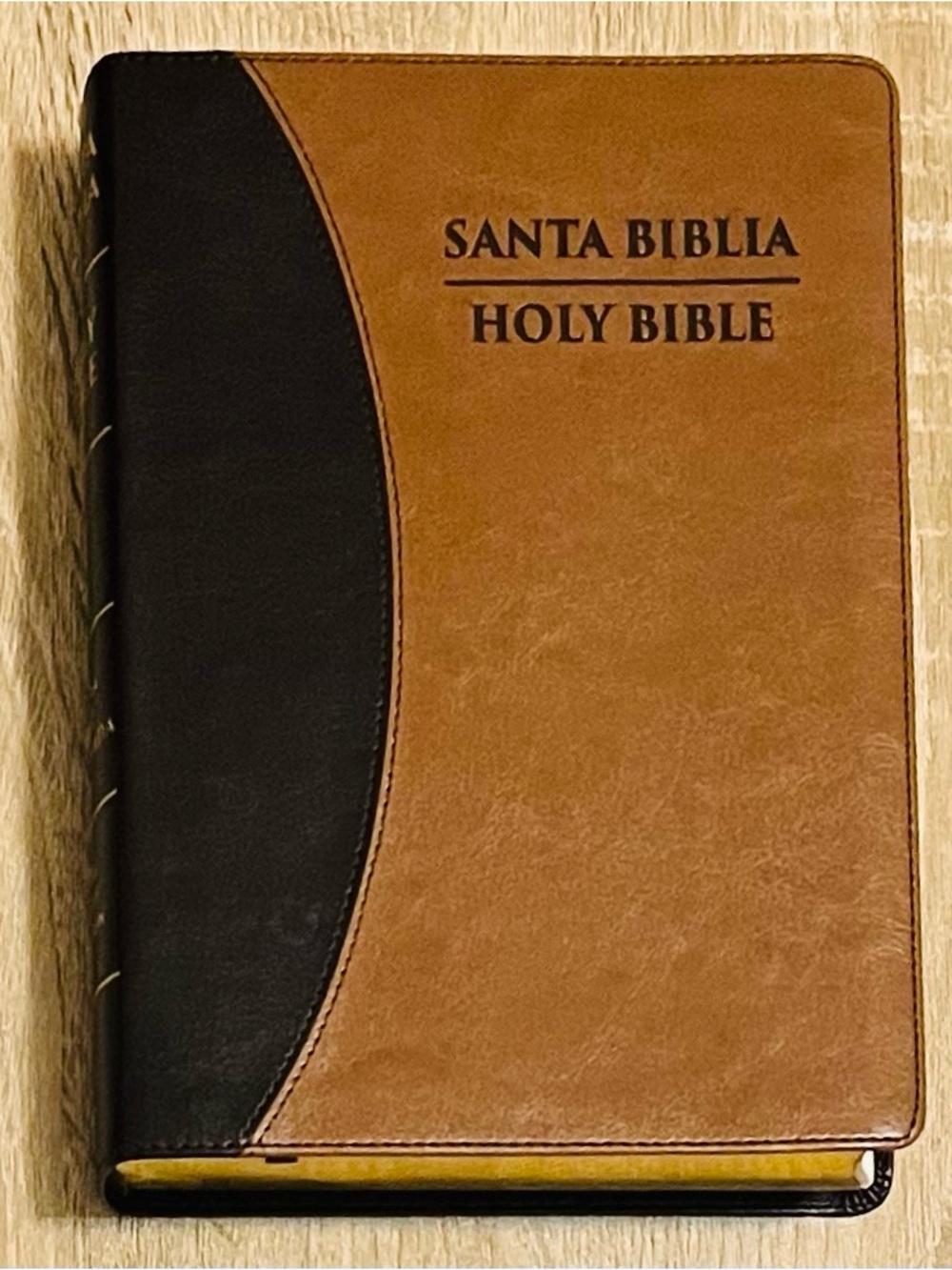 Santa Biblia Valera 1602 Purificada/KJV Bilingüe Duotone Brown Leatherette *NEW*